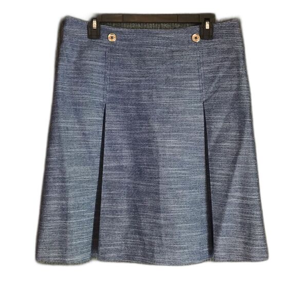 Tommy Hilfiger Skirt Suit Women Size 10 Blue Tweed 2-Piece Set Blazer & Skirt - Picture 7 of 10